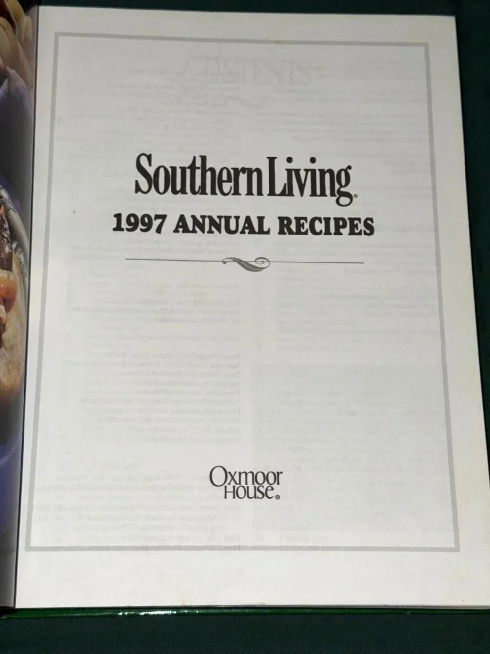 Southern Living 1997 Annual Recipes Cookbook Oxmoor House Hardcover